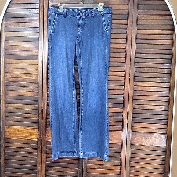 Women's Messimo Trouser Blue Size 6 Premiun Denim Jeans - Picture 2 of 6